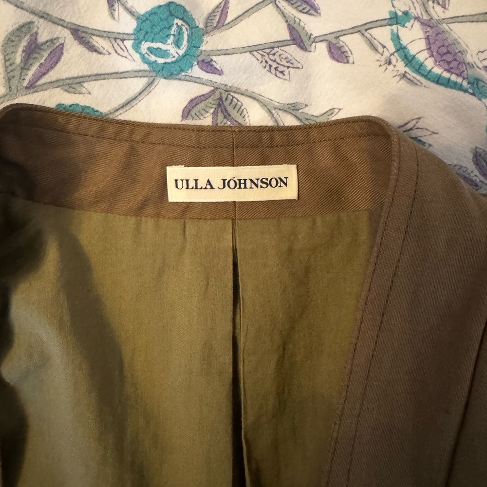 Ulla Johnson lined bolero jacket. Gathered flared sleeves. Slight peplum hem. - Picture 5 of 8